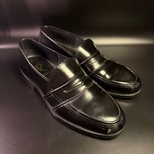 Haband Penny Loafers Dress Shoes Classic Slip On Made in USA Mens Size 9.5